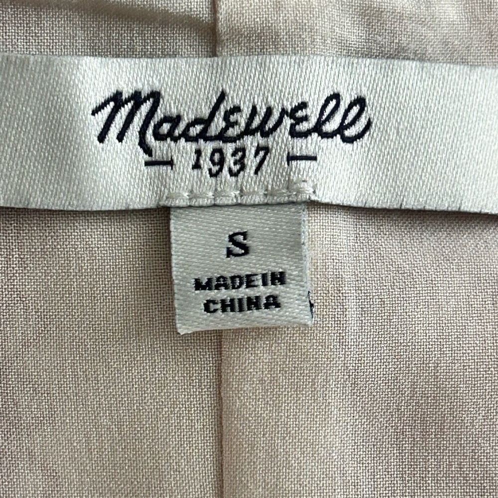 Madewell Red and Cream Patterned Mini Dress - Picture 2 of 7